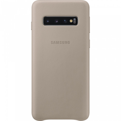 Samsung Leather Cover Gray pro G973 Galaxy S10 (EU Blister)